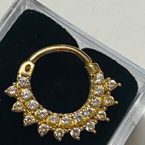 14kt soils gold clicker